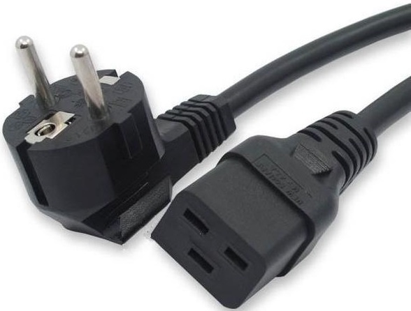 Изображение товара Кабель питания Filum FL-PC-SH90/C19-C-1.8-BK 1.8 м угловой разъем силовой кабель