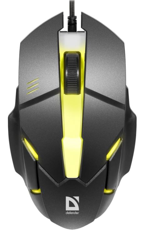 

Проводная оптическая мышь Defender Host MB-982 52982 7цветов,1000 dpi,черный, 52982