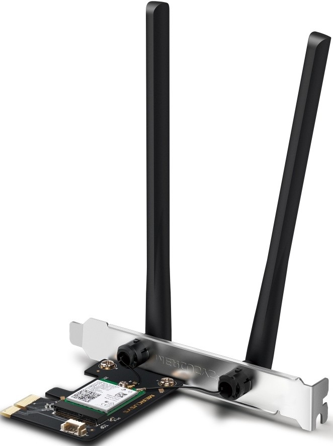 

Сетевой адаптер Mercusys MA80XE AX3000 Dual-Band Wi-Fi 6 BT, MA80XE