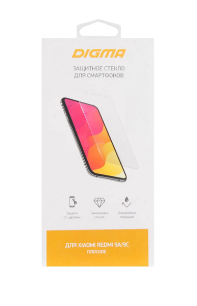 

Защитное стекло Digma DGG1XR9ACA для Xiaomi Redmi 9A/9C прозрачное (1509743), DGG1XR9ACA
