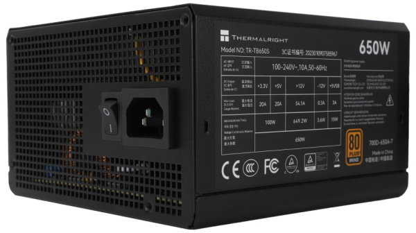 фото Блок питания ATX Thermalright TR-TB650S
