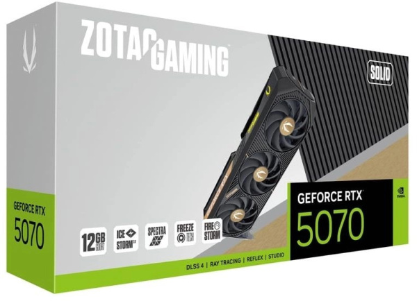 фото Видеокарта Zotac GeForce RTX 5070 SOLID (ZT-B50700D-10P) в Екатеринбурге