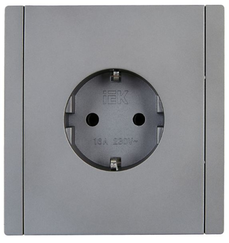 Изображение товара Розетка с заземлением IEK FP-R11-16-1-K46 для бытового использования IP20