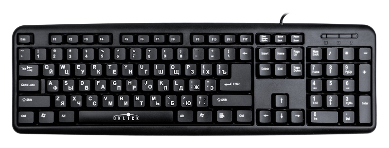 

Клавиатура Oklick 180M 943626 черная, USB, 180M