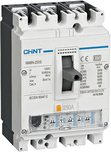 

Автоматический выключатель в литом корпусе CHINT 271332 NM8N-250S EN 3P 63А 50кА с электр. расцепителем (R), 271332
