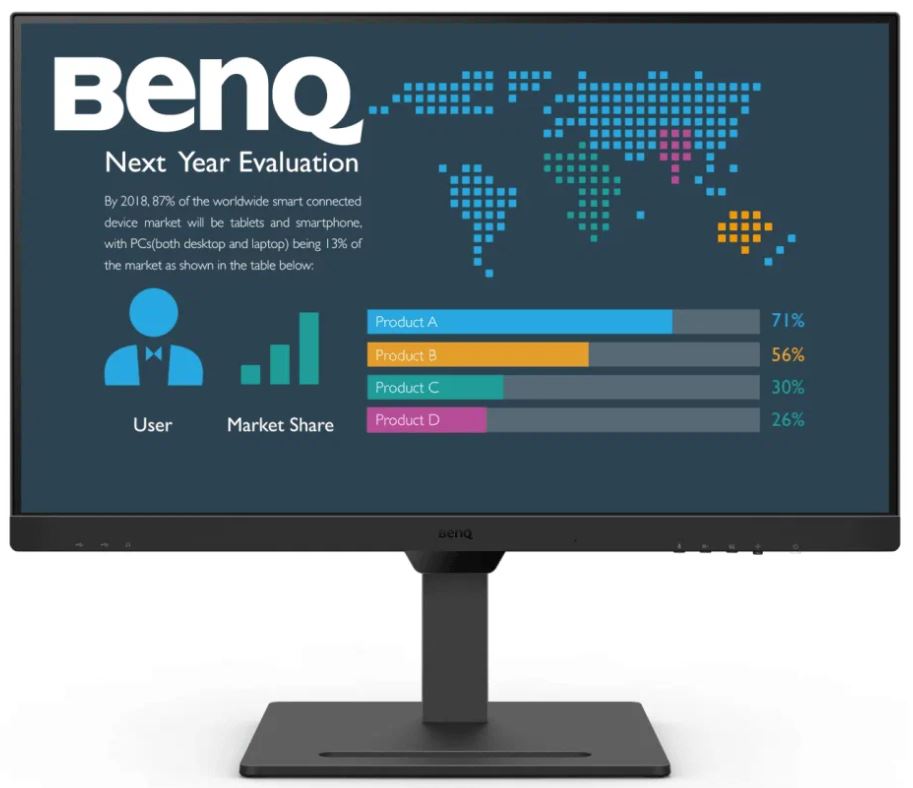 

Монитор 27" BenQ BL2790QT 2560x1440, IPS, 75Hz, 5ms, 178°/178°, 350cd/m, 1000:1, HDMI, DP, 3*USB Type-A, 2*USB Type-C, audio, black, BL2790QT