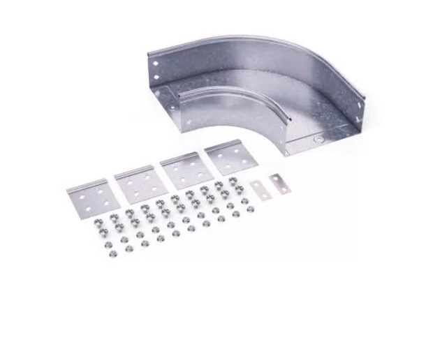 

Угол гориз. 90° DKC 36047KZL осн. 600 мм, сталь, цинк-ламель, "S5 Combitech", 36047KZL