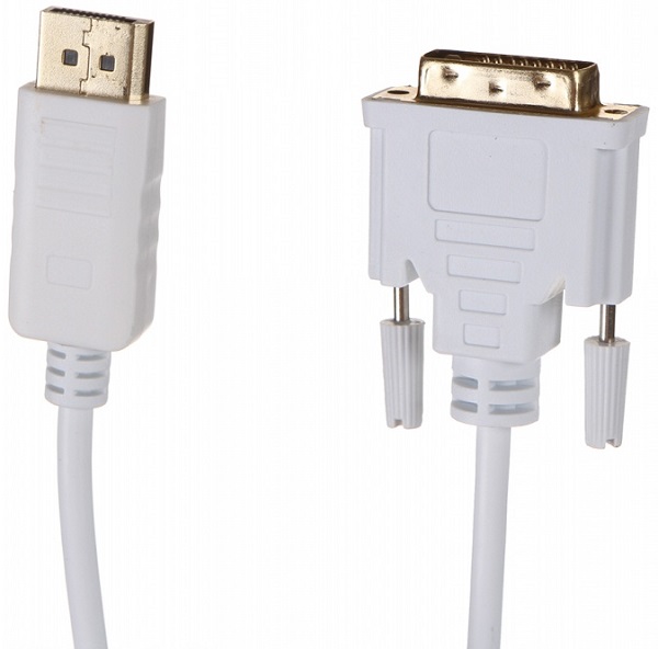 

Кабель Atcom AT9503 DVI/DisplayPort, 1.8м, белый, AT9503