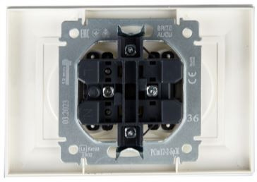 фото Розетка двухместная без заземления в сборе IEK BR-R23-10-K36-F в Казани
