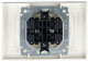 фото Розетка двухместная без заземления в сборе IEK BR-R23-10-K36-F в Санкт-Петербургe