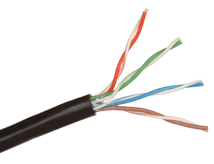 

Кабель витая пара U/UTP 5e кат. 4 пары Exegate UTP4-C5e-CU-S24-OUT-PE-BK-305 24AWG(0.51 мм), медь, одножильный (solid), внешний, с троссом, PE, чёрный, UTP4-C5e-CU-S24-OUT-PE-BK-305