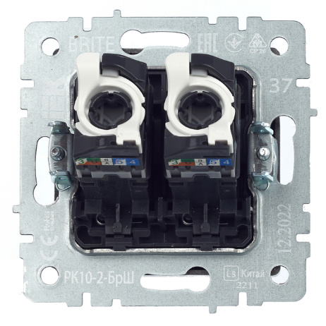 фото Розетка компьютерная двойная IEK BR-K20-1-K37 в Уфе