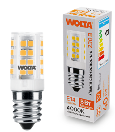 фото Лампа светодиодная WOLTA WSTD-JCD-5W4KE14-C в Уфе