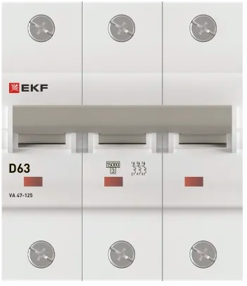 фото Автоматический выключатель  EKF mcb47125-3-63D в Ростове-на-Дону