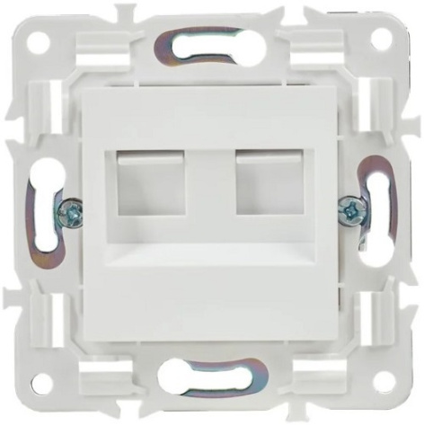 фото Розетка компьютерная двойная IEK SK-K20-1-K01 в Уфе