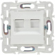 фото Розетка компьютерная двойная IEK SK-K20-1-K01 в Уфе