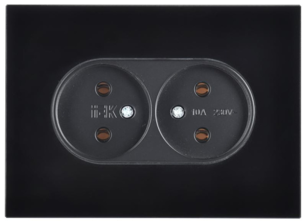 фото Розетка двухместная без заземления  IEK SK-R20-10-K02 в Ростове-на-Дону