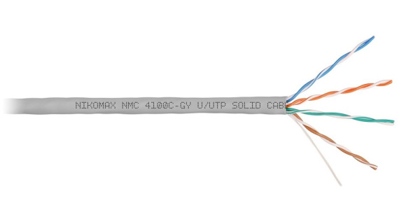 фото Кабель витая пара U/UTP 5e кат. 4 пары NikoMax NMC 4100C-GY в Екатеринбурге