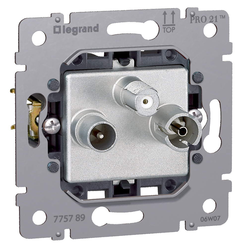 

Розетка Legrand 775789 Galea Life - TV-FM-SAT, топология, звезда, 862 Мгц, 1,5 дБ, 775789