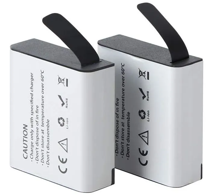 

Батарея аккумуляторная AKASO SYZ0066-BK-01 для экшн-камеры AKASO Brave 4 Pro/V50X, 2x1350 мАч с двойным зарядным устройством USB, SYZ0066-BK-01
