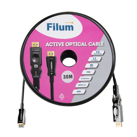 фото Активный оптический кабель Filum FL-AOC-DP1.2-HDMI2.0-30M в Санкт-Петербургe