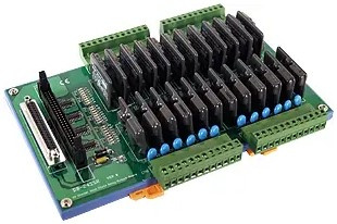 Изображение товара Плата автоматизации ICP DAS DB-24SSRDC/D 24-канальное реле на DIN-рейку