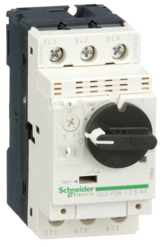 

Автоматический выключатель Schneider Electric GV2P08 с комбинированным расцепителем (2,5-4А), GV2P08