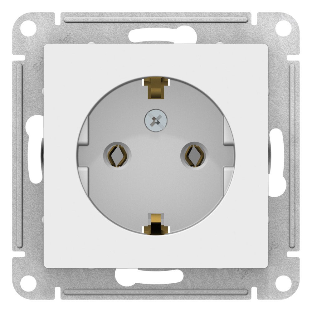 

Розетка с заземлением Systeme Electric ATN001343 AtlasDesign 16А, механизм, лотос, ATN001343