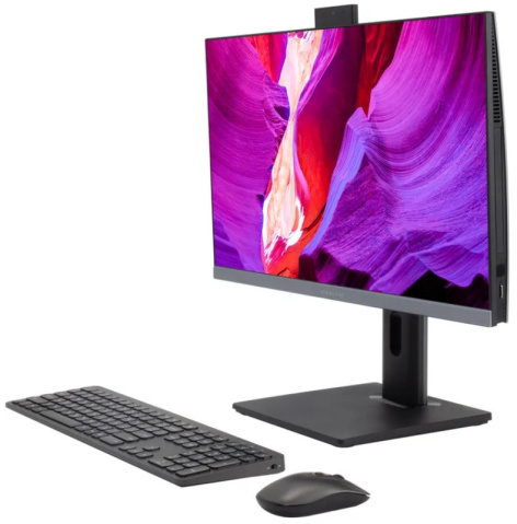 фото Моноблок 23.8" Digma Pro AiO Unity (Intel Core i3 1215U, 8ГБ SODIMM DDR4, SSD 256 ГБ, Intel UHD Graphics, Windows 11 Профессиональная) Черный/серый [DM23P3-8CXW02]