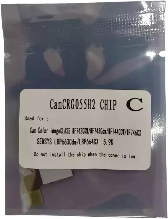 

Запчасть ELP ELP-CH-C055-HC Чип Canon i-SENSYS LBP663cdw/LBP653cdw/LBP664cx/LBP661c/LBP664c (3019C002) Cyan, 5.9K, ELP-CH-C055-HC