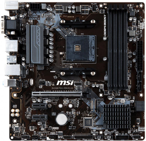 фото Материнская плата mATX MSI B450M PRO-VDH PLUS