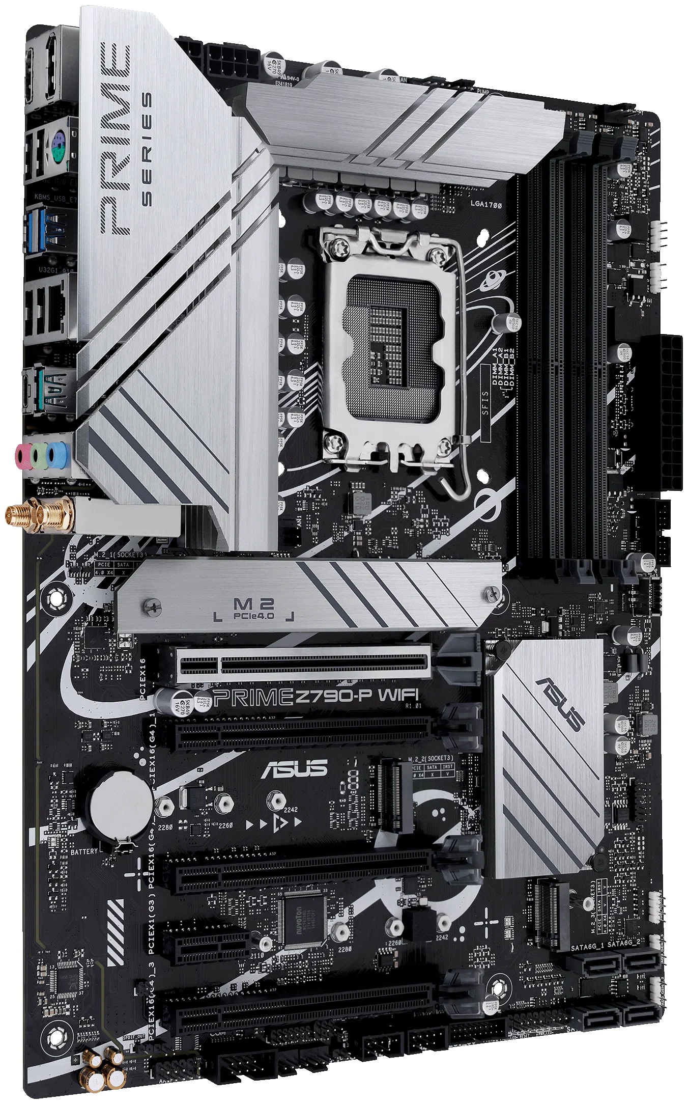 

Материнская плата ATX ASUS PRIME Z790-P WIFI 90MB1CJ0-M0EAY0 (LGA1700, Z790, 4*DDR5 (7200), 4*SATA 6G RAID, 3*M.2, 5*PCIE, 2.5Glan, WiFi, BT, HDMI, DP, PRIME Z790-P WIFI