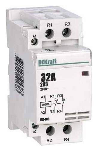 Изображение товара Контактор DEKraft 18073DEK с 2НЗ силовыми контактами