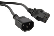 фото Кабель питания  Hyperline PWC-IEC13-IEC14-1.8-BK