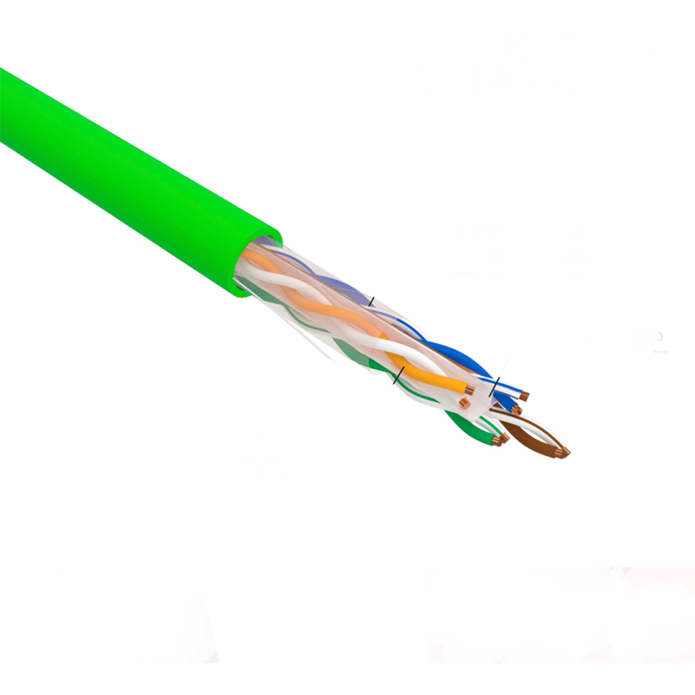 

Кабель витая пара U/UTP 6 кат. 4 пары Rexant 01-0071 нг(А)-LSLTx, 4х2х0,575мм, 23AWG, INDOOR, SOLID, зеленый, 305м, 01-0071