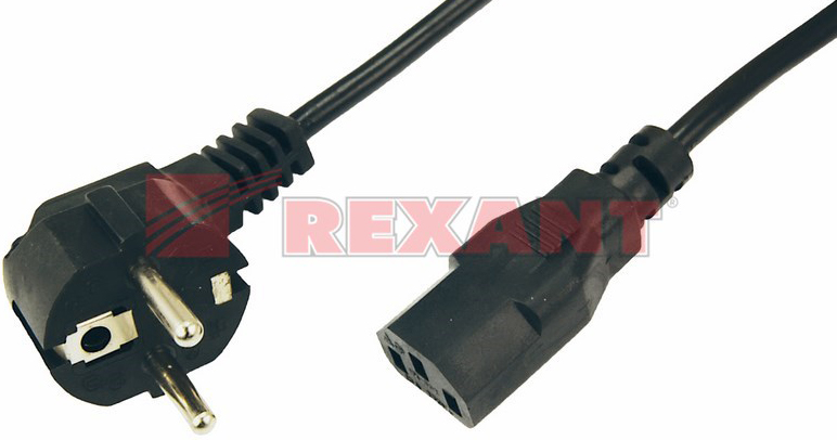 

Кабель питания Rexant 11-1131 Евро 0.75мм 1.8М (PVC) (с заземлением), 11-1131