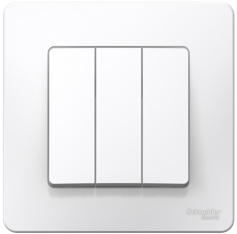 

Выключатель Schneider Electric BLNVS100501 3-клавишный, 10А, 250B (белый) внутр, BLNVS100501