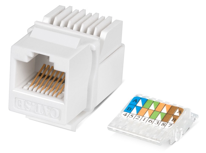 

Модуль Cabeus KJ-RJ45-Cat.5e-Toolless (вставка) Keystone Jack RJ-45(8P8C), категория 5e, без инструмента Tooless, белая, KJ-RJ45-Cat.5e-Toolless