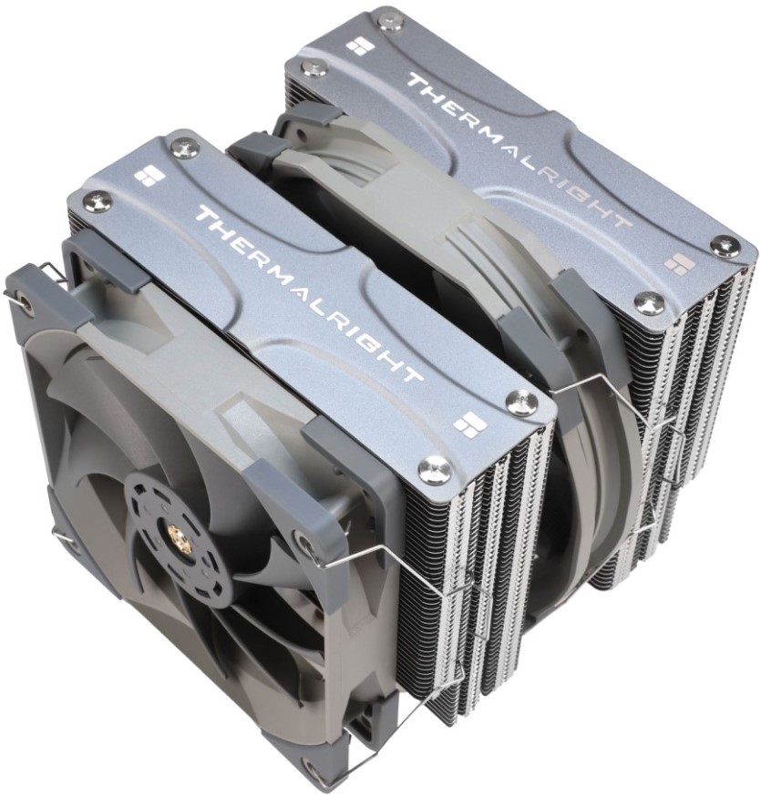 

Кулер Thermalright Frost Commander 140 FC-140 LGA115X/1200/2011/-3/2066/AM4 (2*120mm fan, 1850rpm, 82CFM, 29.6dBA, 4-pin PWM), Frost Commander 140