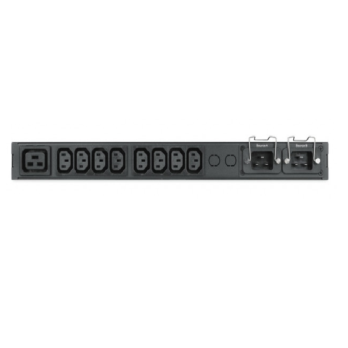 

Блок распределения питания Nerpa NA8131 «Nerpa PU» IRON ATS Monitored (Outlet Level), EC, 1U, single phase, input 2 х IEC320 C20 inlet outputs 8 x IEC, NA8131