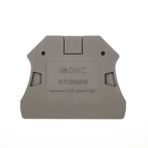 

Торцевой изолятор DKC D-TUR-2.5-10 для клемм TUR-2.5...10, "Nuputuk", D-TUR-2.5-10