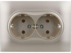 фото Розетка двухместная с заземлением в сборе IEK SK-R21-16-K37-F в Казани