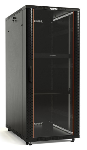 

Шкаф напольный 19", 22U Hyperline TTB-2266-AS-RAL9004 1166x600х600 мм (ВхШхГ), передняя стеклянная дверь со стальными перфорированными боковинами, зад, TTB-2266-AS-RAL9004