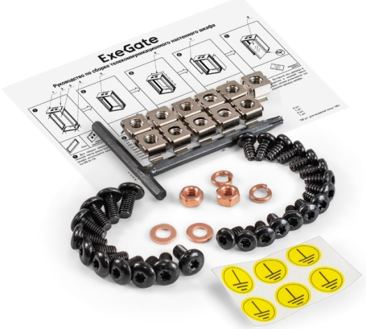 фото Шкаф настенный 19", 6U Exegate EC-WM-6U.450.G.BLACK в Волгограде