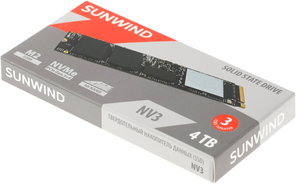 фото Накопитель SSD M.2 2280 SUNWIND SWSSD004TN3 в Перми 4000 ГБ