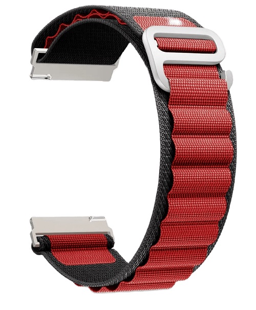 

Ремешок на руку Lyambda DSN-24-40-BR петлевой нейлоновый для Apple Watch 38/40/41 mm black/red, DSN-24-40-BR