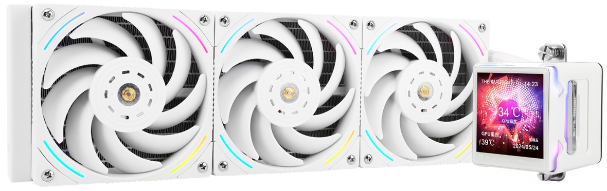 

Система охлаждения жидкостная Thermalright Elite Vision 360 White ARGB LGA115x/1200/1700/1851/AM4/AM5 (3*120mm, 2150rpm, 69CFM, 28dBa, 4-pin PWM), Elite Vision 360 White ARGB
