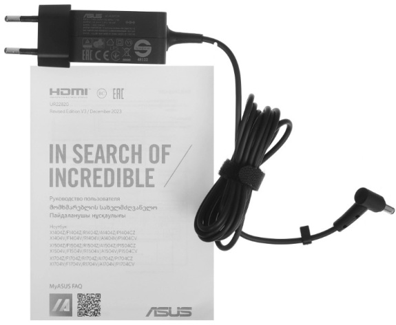 фото Ноутбук ASUS VivoBook X1504VA-BQ4061 15.6" (Intel Core 3, 8Гб DDR4, SSD 512 Гб, UHD Graphics, Без ОС) Синий [90NB13Y1-M03UD0]