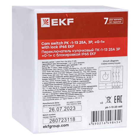 фото Переключатель кулачковый  EKF pk-1-13-25-a65 в Самаре