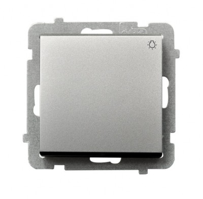 

Выключатель Ospel LP-5R/m/38 самовозвратный "свет", 10AX, 250V, 2200W, IP-20, клеммы безвинтовые, серебро матовое, LP-5R/m/38
